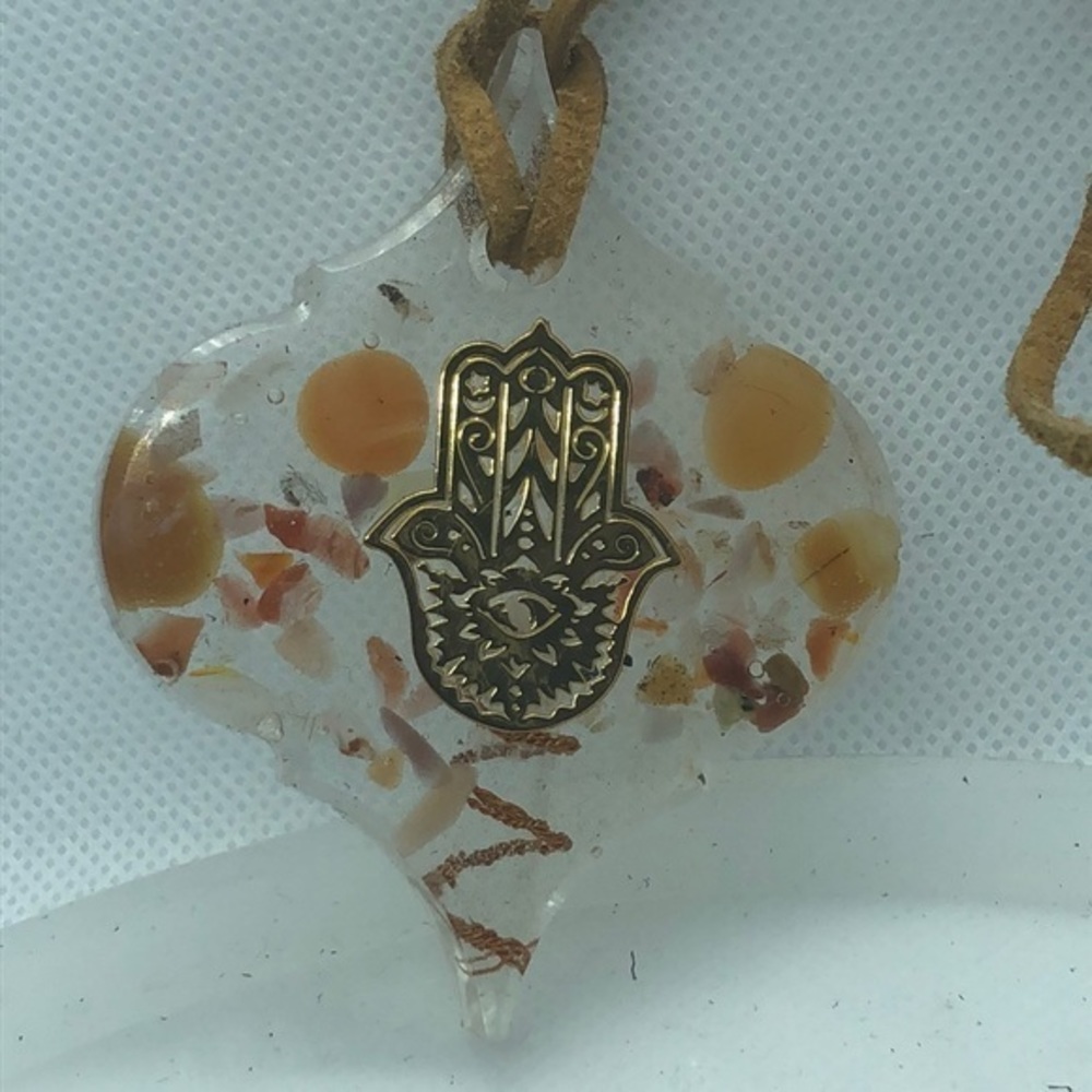 Carnelian Orgonite Necklace/Ornament